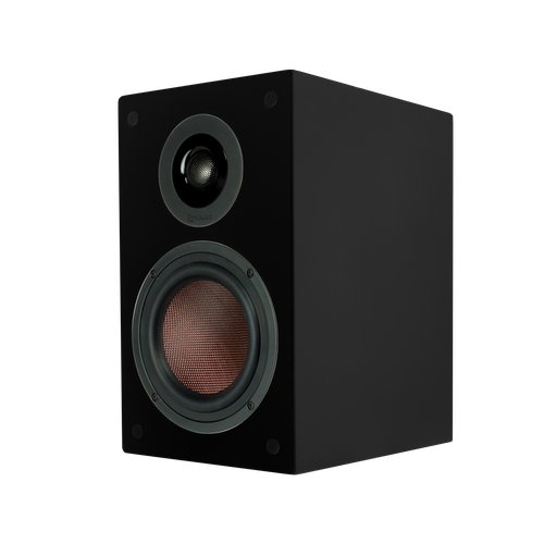 TruAudio 6.5" Woofer, 1" Tweeter Premium Bookshelf Speaker in Satin Black
