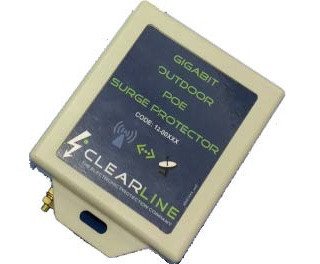 Clearline outdoor single port POE RJ45 surge arrestor