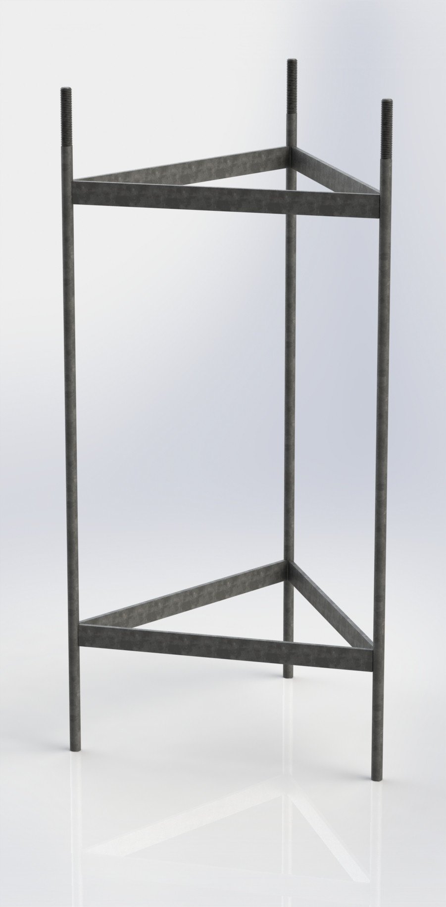 Lattice Mast Casting Cage. Only connects to Y-Base Assembly