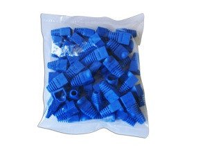 Acconet RJ45 Connector Boots, Blue, 50 Pack