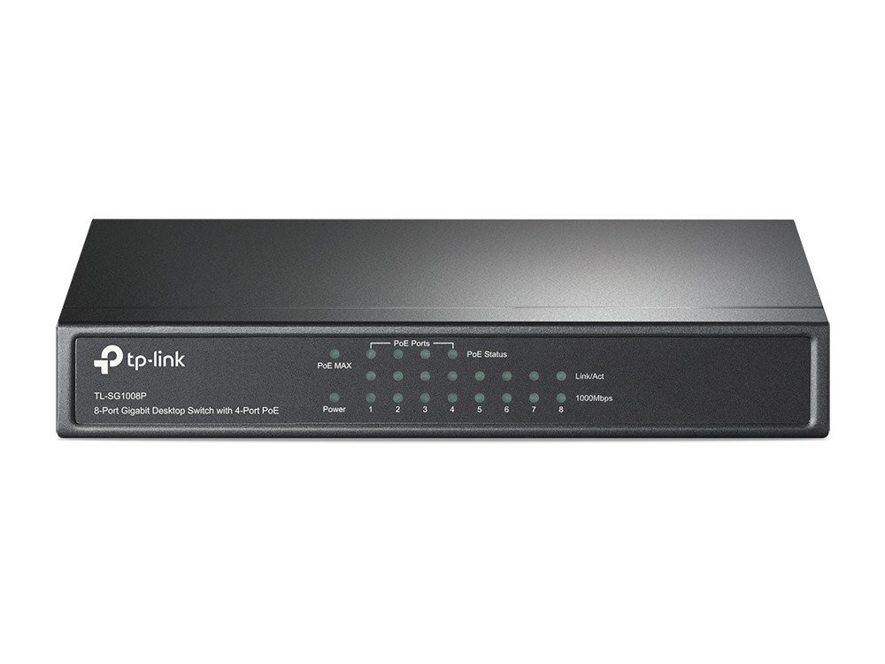 TP-Link 8-Port Gigabit 4 PoE+ Desktop Switch | TL-SG1008P