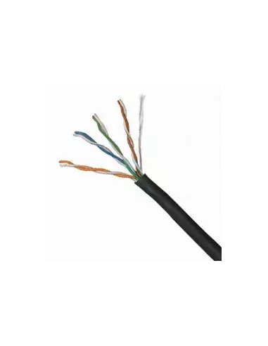 Acconet CAT6 UV Outdoor Ethernet Cable 305m Black CCA SF/TP Roll | CAT6-305-U