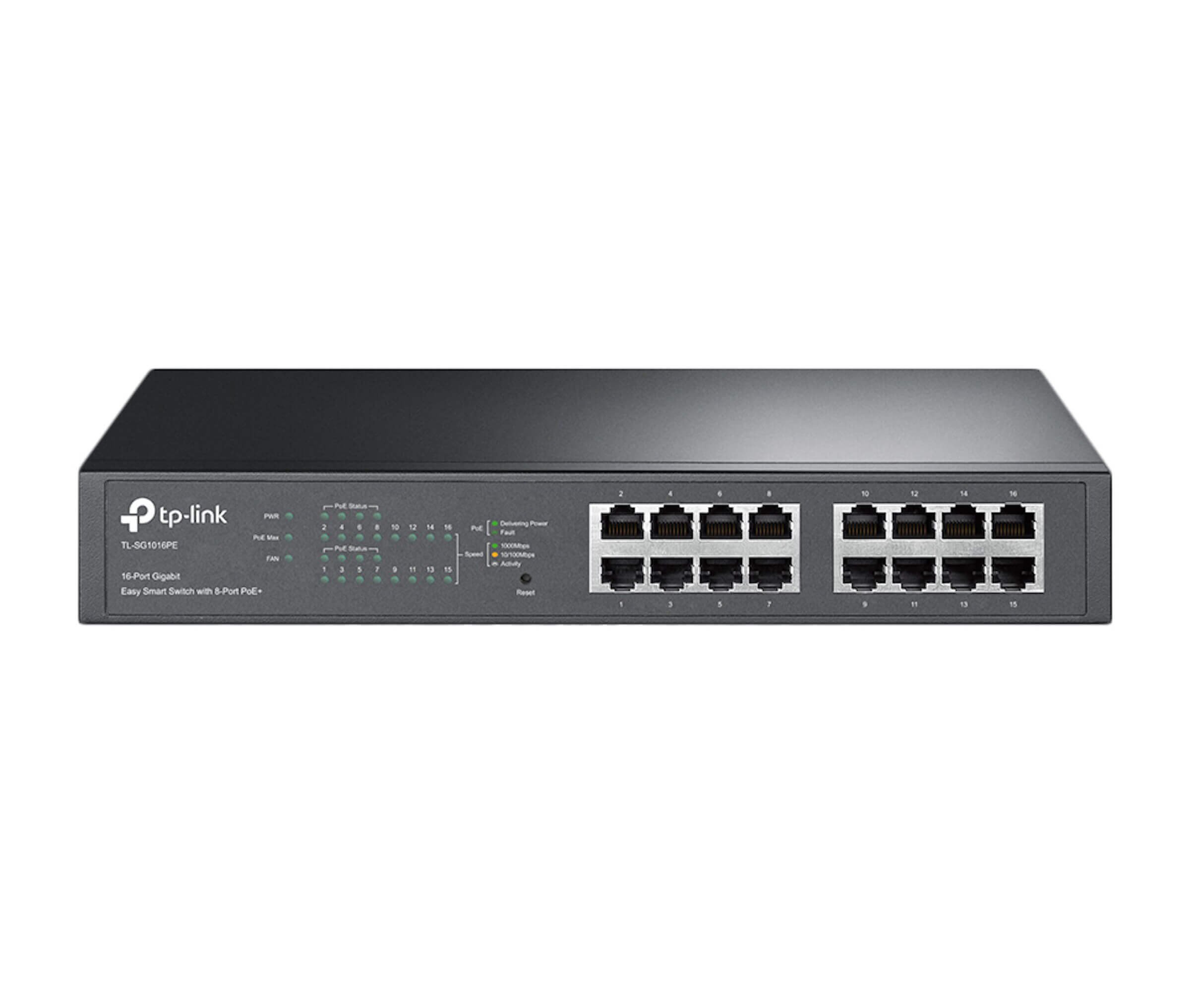 TP-Link 16-Port 8-Port PoE+ Gigabit Easy Smart Switch | TL-SG1016PE